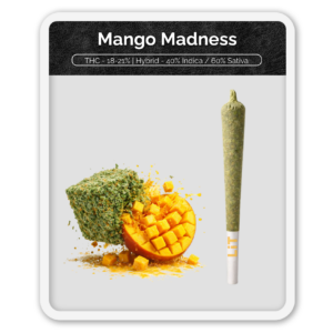 Black Label Mango Madness Preroll Hash Infused