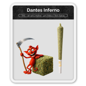 Black Label Dantes Inferno Preroll Hash Infused