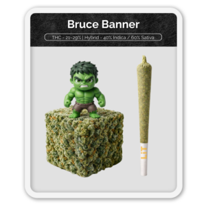 Black Label Bruce Banner Preroll Hash Infused