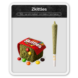 Black Label Zkittles Preroll Hash Infused