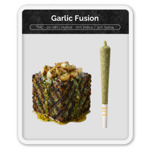 Black Label Garlic Fusion Preroll Hash Infused