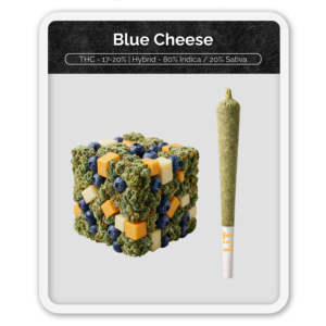 Black Label Blue Cheese Preroll Hash Infused
