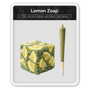 Black Label Lemon Zoap Preroll Hash Infused
