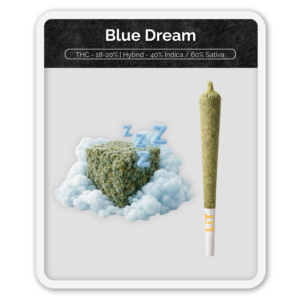 Black Label Blue Dream Preroll Hash Infused