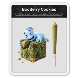 Black Label BooBerry Cookies Preroll Hash Infused
