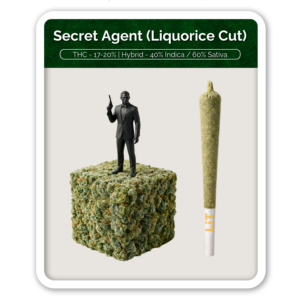 Green Label Secret Agent (Liquorice Cut) Preroll
